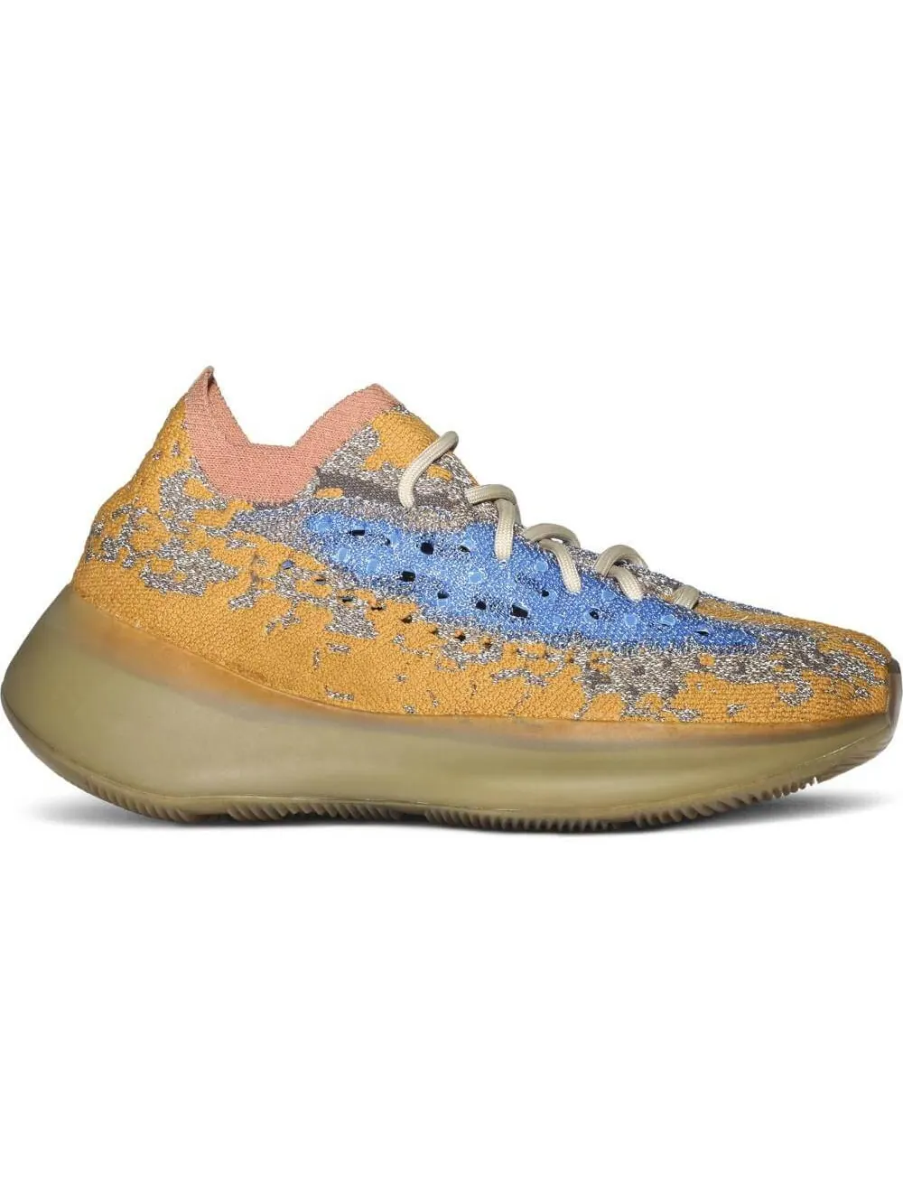 Кроссовки Yeezy Boost 380 Blue Oat Reflective — изображение 2 из 9, песочный