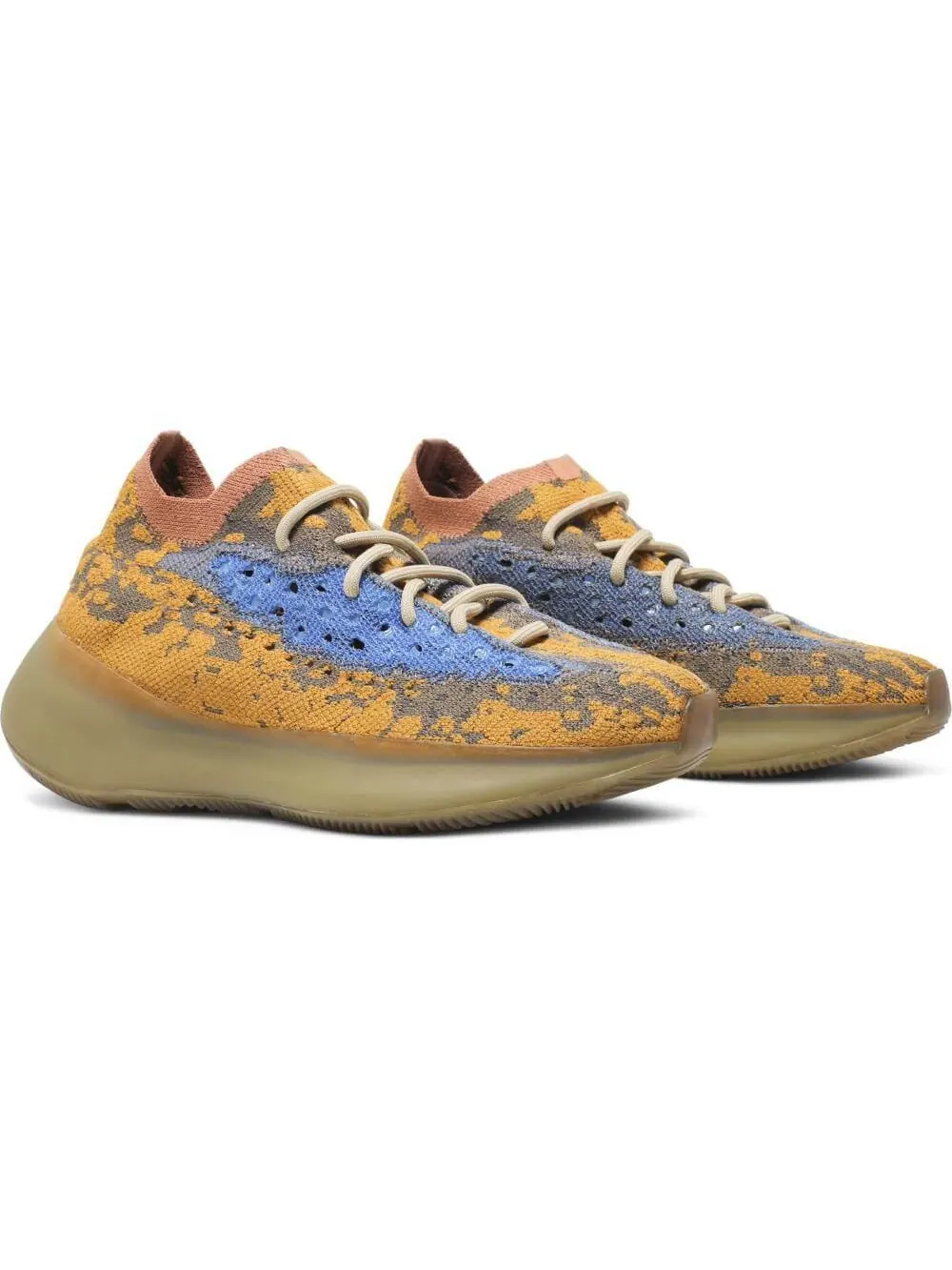 Кроссовки Yeezy Boost 380 Blue Oat Reflective — изображение 5 из 9, песочный