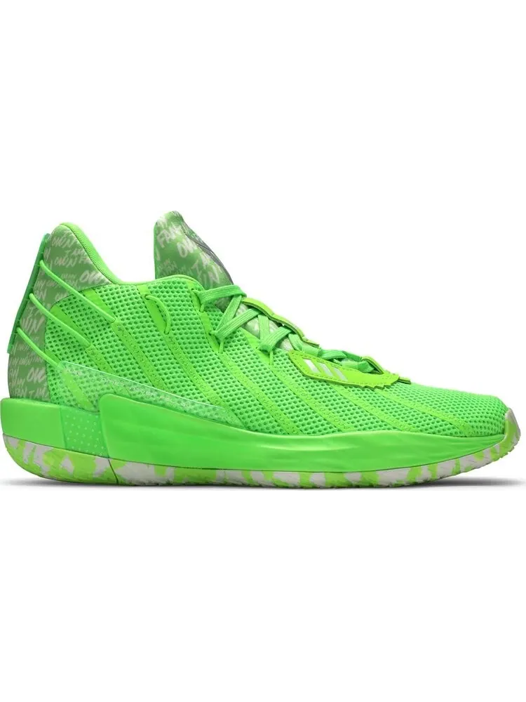 Кроссовки Adidas Dame 7 'I Am My Own Fan - Solar Green' — изображение 1 из 8, зеленый