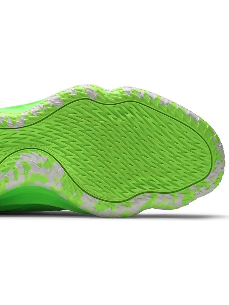 Кроссовки Adidas Dame 7 'I Am My Own Fan - Solar Green' — изображение 5 из 8, зеленый