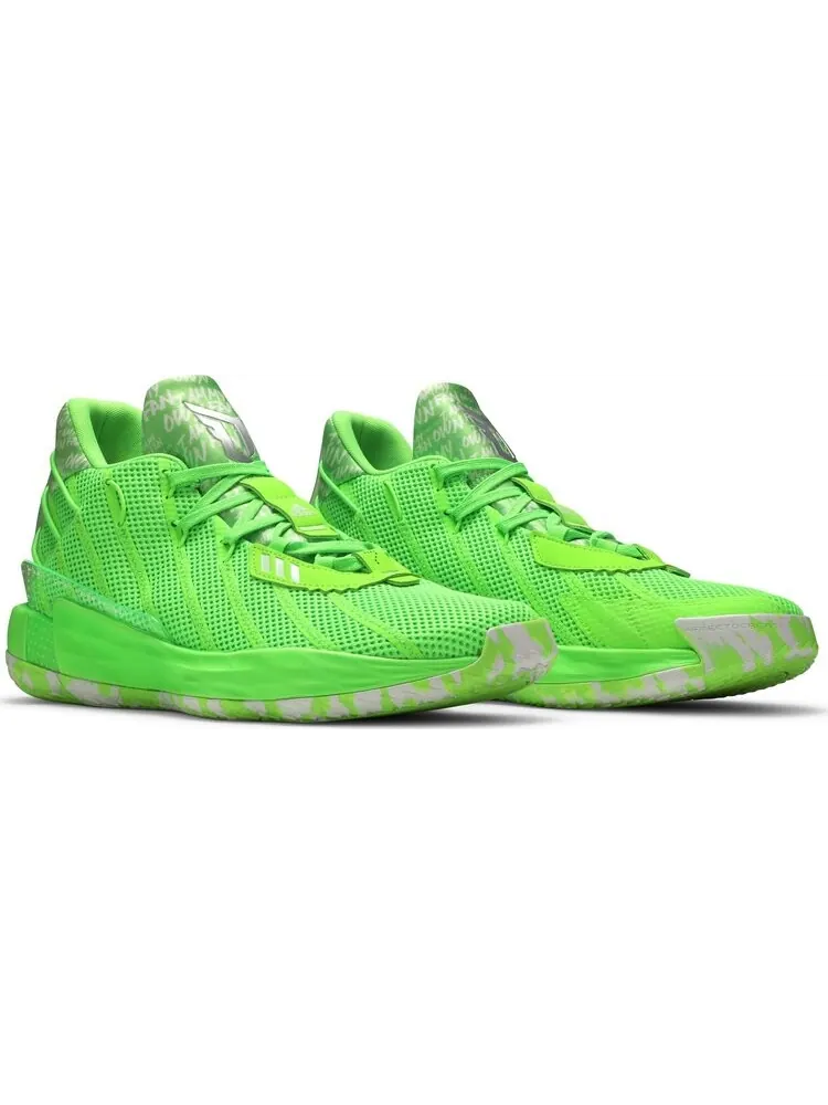 Кроссовки Adidas Dame 7 'I Am My Own Fan - Solar Green' — изображение 8 из 8, зеленый