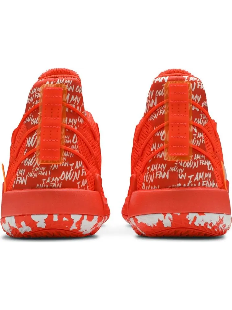 Кроссовки Adidas Dame 7 'I Am My Own Fan - Solar Red' — изображение 6 из 8, оранжевый