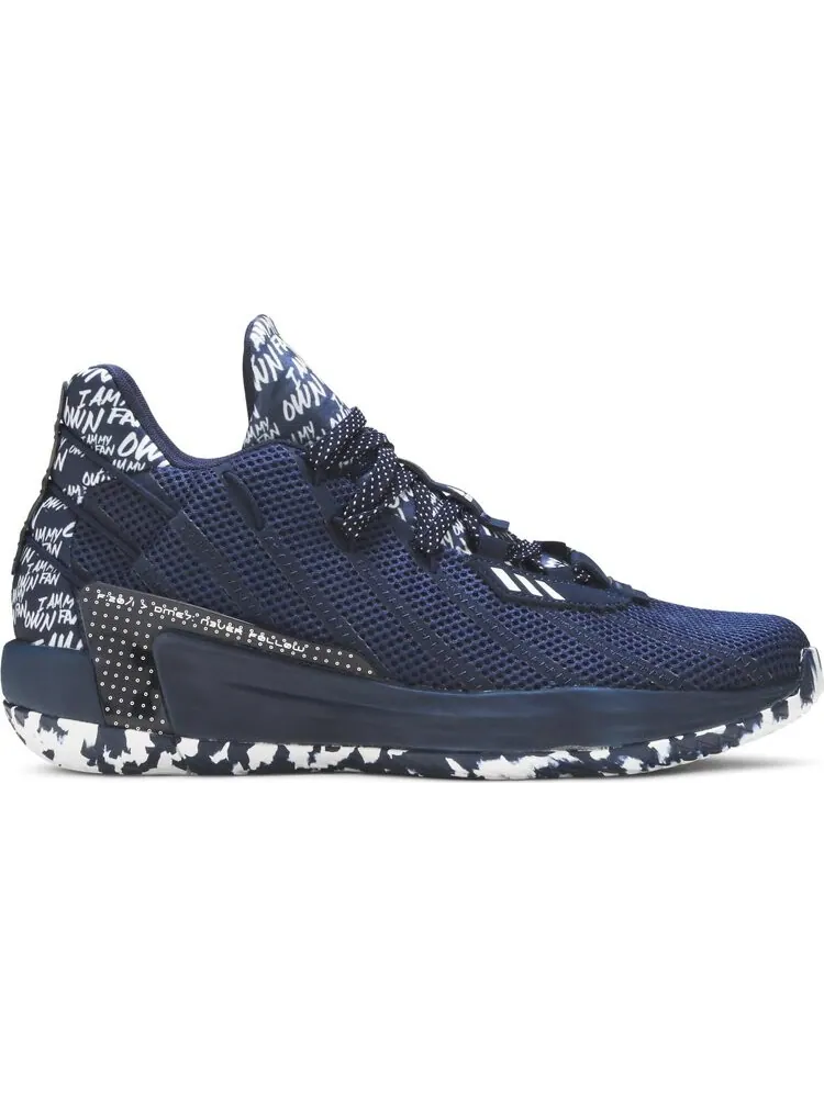 Кроссовки Adidas Dame 7 'I Am My Own Fan - Collegiate Navy' — изображение 1 из 8, синий