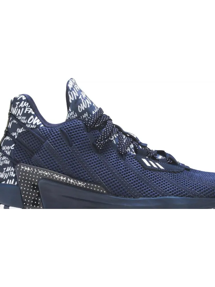 Кроссовки Adidas Dame 7 'I Am My Own Fan - Collegiate Navy' — изображение 2 из 8, синий