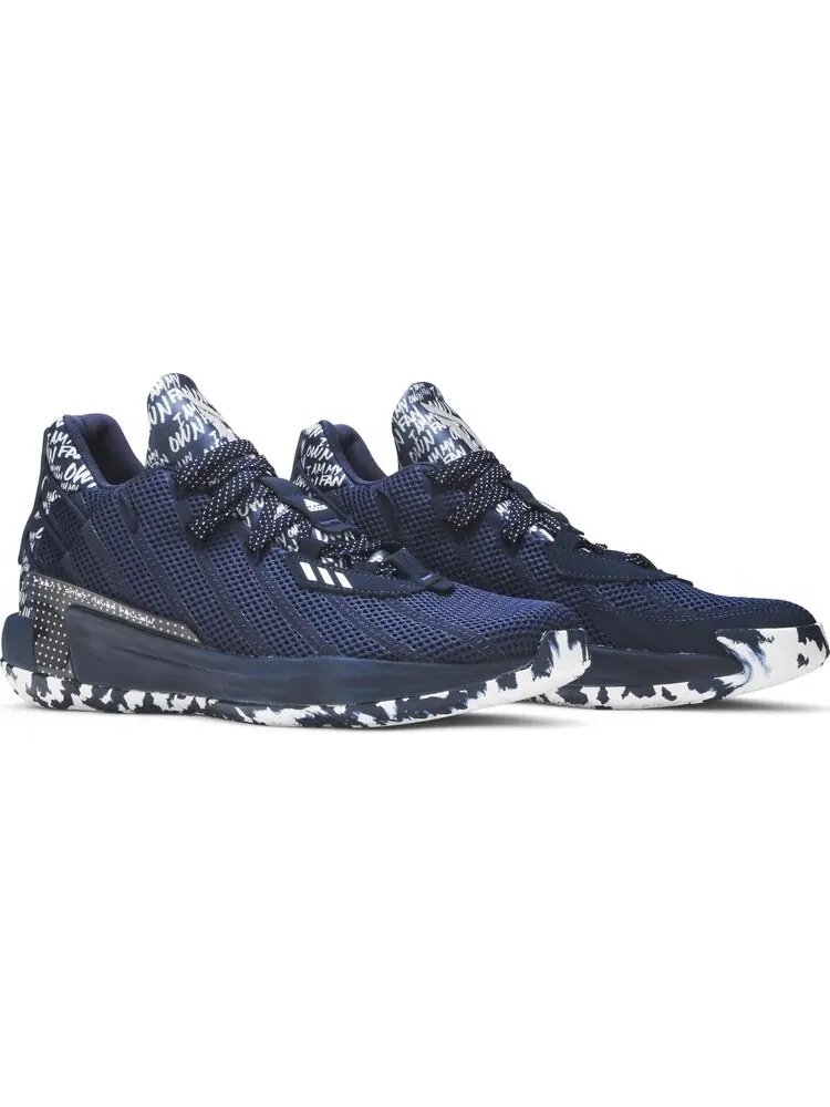 Кроссовки Adidas Dame 7 'I Am My Own Fan - Collegiate Navy' — изображение 8 из 8, синий