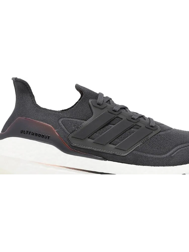 Кроссовки Adidas UltraBoost 21 — изображение 2 из 8, темно-серый/оранжевый