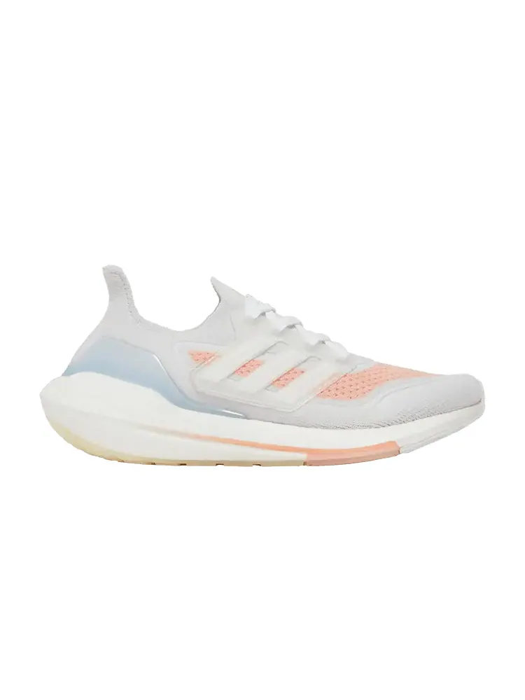 Кроссовки adidas Wmns UltraBoost 21 'White Glow Pink' — изображение 1 из 9, белый/белый/розовый