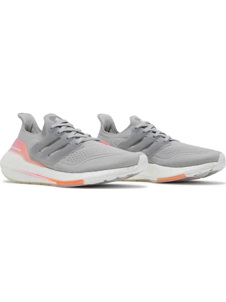 Кроссовки Adidas Wmns UltraBoost 21 'Grey Screaming Orange' — изображение 8 из 8, серый