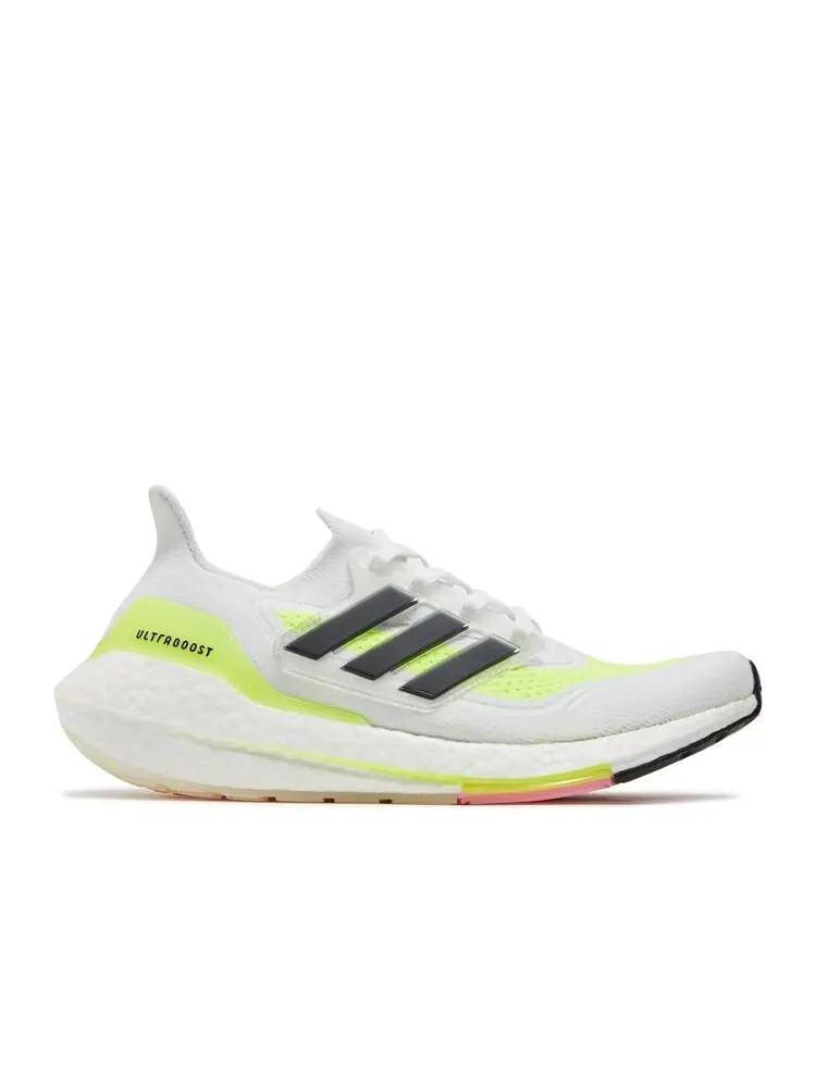 Кроссовки Adidas WMNS ULTRABOOST 21 'WHITE SOLAR YELLOW' — изображение 1 из 4, белый
