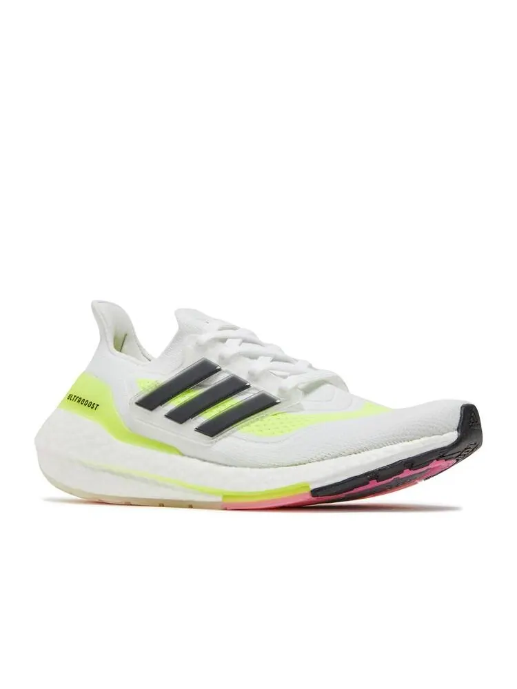 Кроссовки Adidas WMNS ULTRABOOST 21 'WHITE SOLAR YELLOW' — изображение 2 из 4, белый