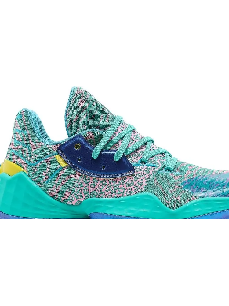 Кроссовки Adidas Harden Vol. 4 GCA 'Shock Mint' — изображение 2 из 8, синий