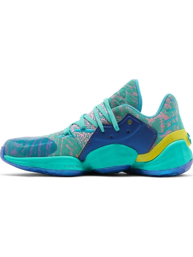 Кроссовки Adidas Harden Vol. 4 GCA 'Shock Mint' — изображение 3 из 8, синий
