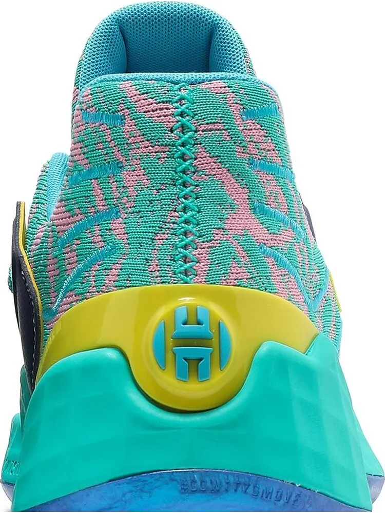 Кроссовки Adidas Harden Vol. 4 GCA 'Shock Mint' — изображение 7 из 8, синий