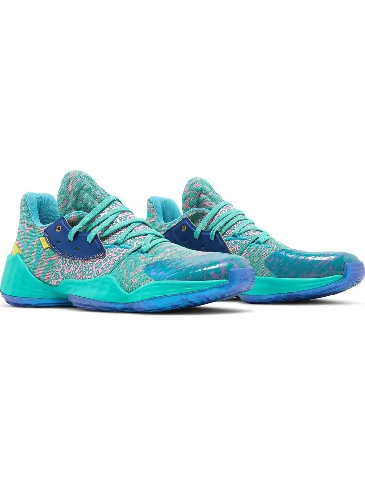 Кроссовки Adidas Harden Vol. 4 GCA 'Shock Mint' — изображение 8 из 8, синий