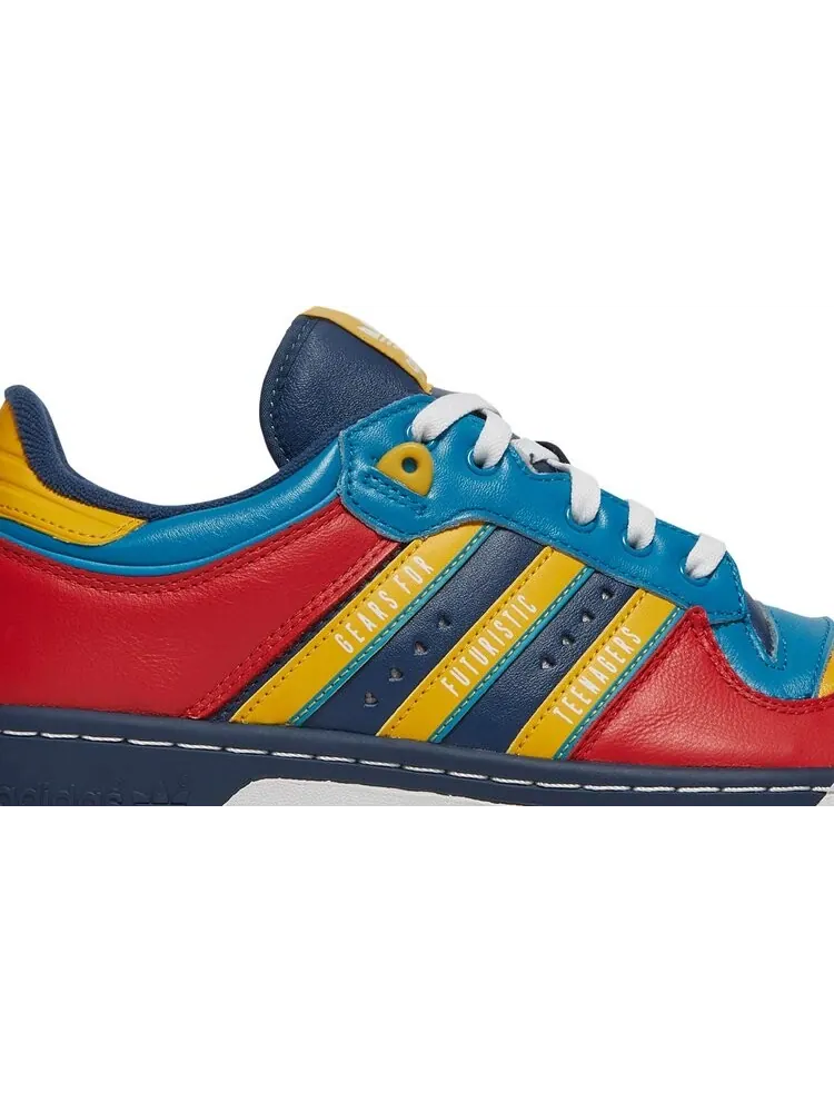Кроссовки Adidas Human Made x Rivalry Low 'Scarlet Aqua' — изображение 2 из 8, синий