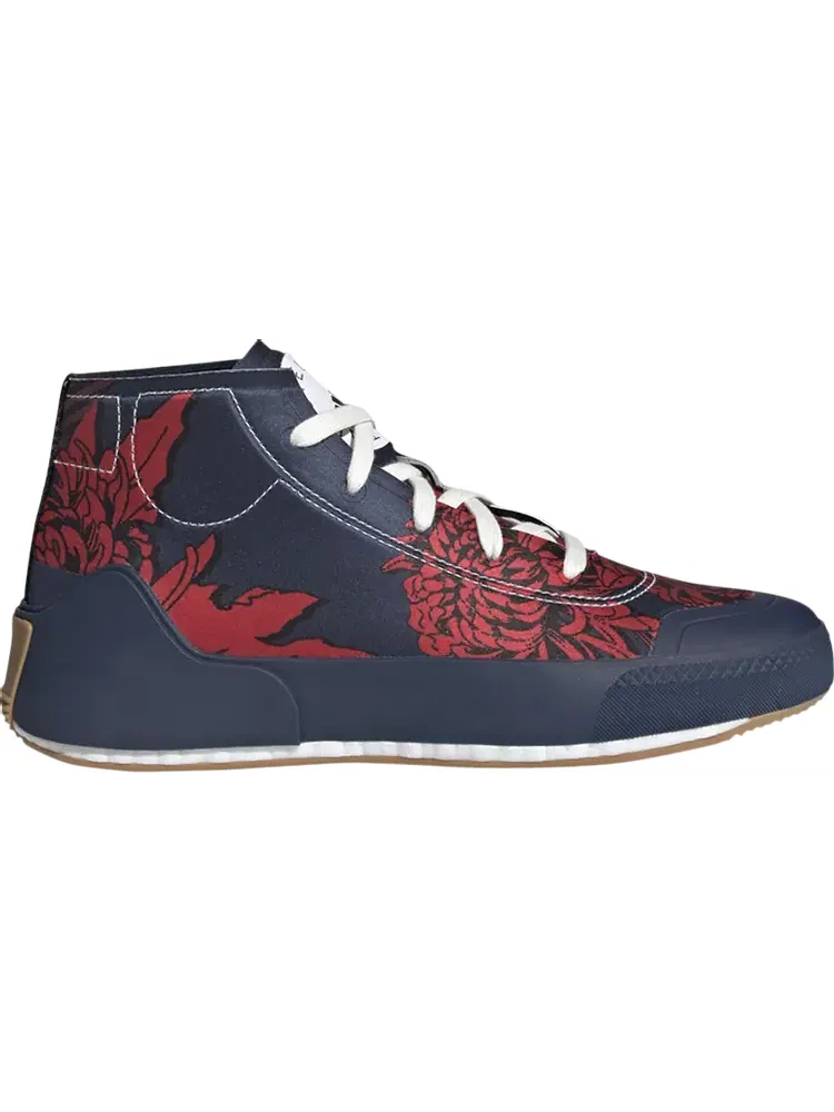 Кроссовки Adidas Stella McCartney x Wmns Treino Mid 'Floral Print - Collegiate Navy' — изображение 1 из 1, синий