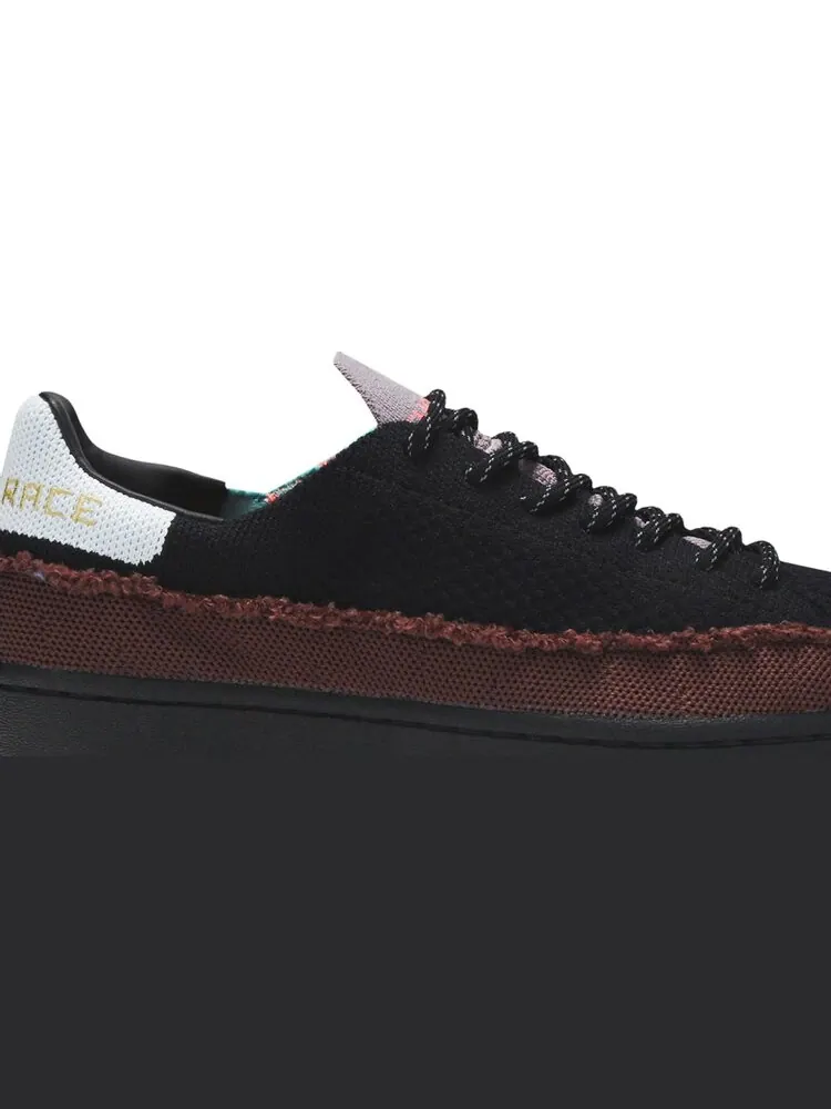 Кроссовки Adidas Pharrell x Superstar 'Patchwork - Black' — изображение 2 из 8, черный