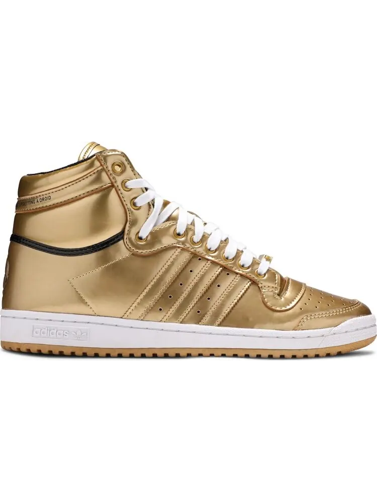 Кроссовки Adidas Star Wars x Top Ten Hi 'C-3PO' — изображение 1 из 8, золото