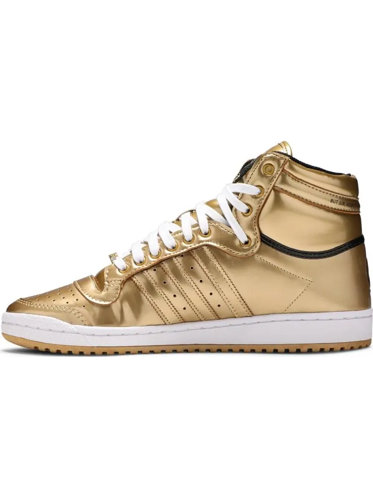 Кроссовки Adidas Star Wars x Top Ten Hi 'C-3PO' — изображение 3 из 8, золото