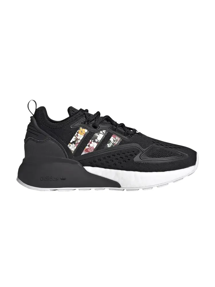 Кроссовки adidas ZX 2K Boost J 'Floral' — изображение 1 из 1, черный/черный/белый