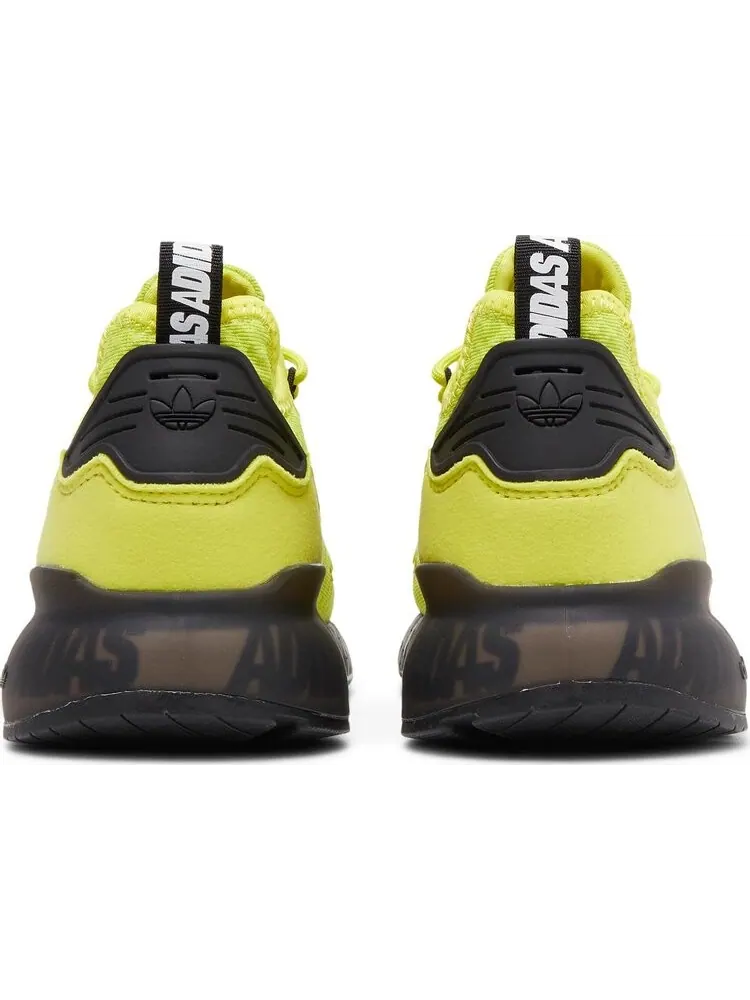 Кроссовки Adidas ZX 2K Boost J 'Bold Logo Graphic - Acid Yellow' — изображение 6 из 8, желтый