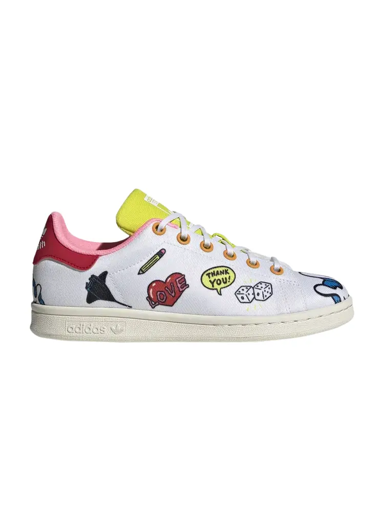 Кроссовки Adidas Aaron Kai x Stan Smith Primeblue Big Kid — изображение 1 из 1, белый