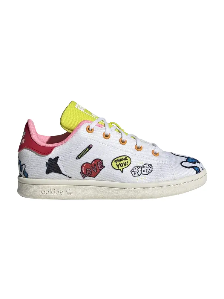 Кроссовки Adidas Aaron Kai x Stan Smith Primeblue Little Kid — изображение 1 из 1, белый