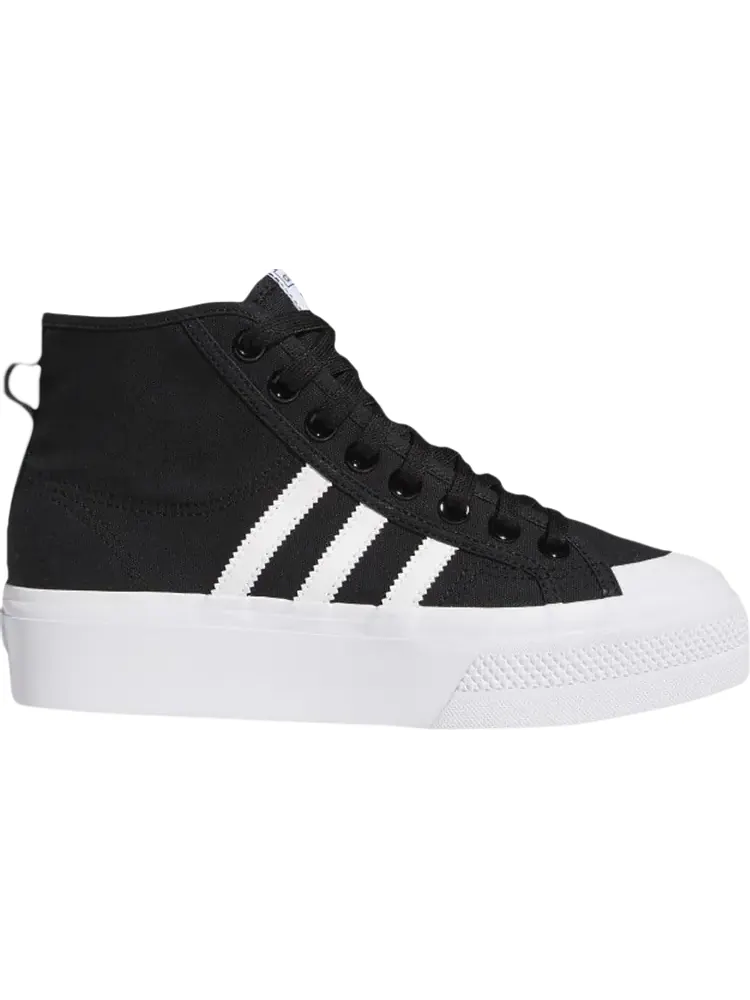 Кроссовки Adidas Wmns Nizza Platform Mid 'Core Black White' — изображение 1 из 1, черный