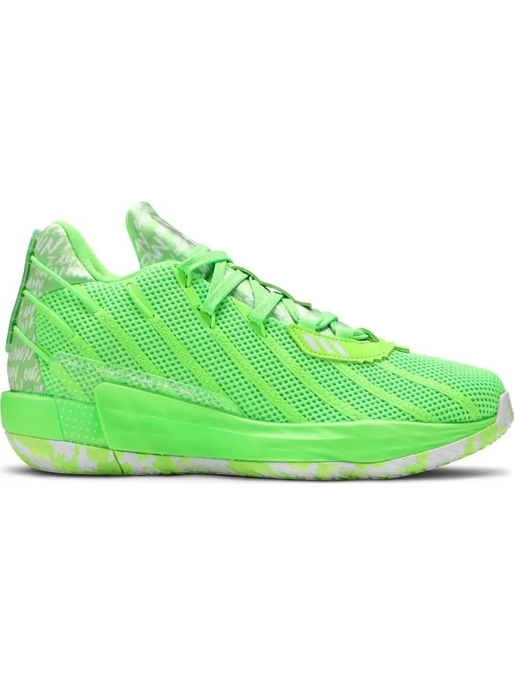 Кроссовки Adidas Dame 7 GCA 'I Am My Own Fan - Solar Green' — изображение 1 из 8, зеленый