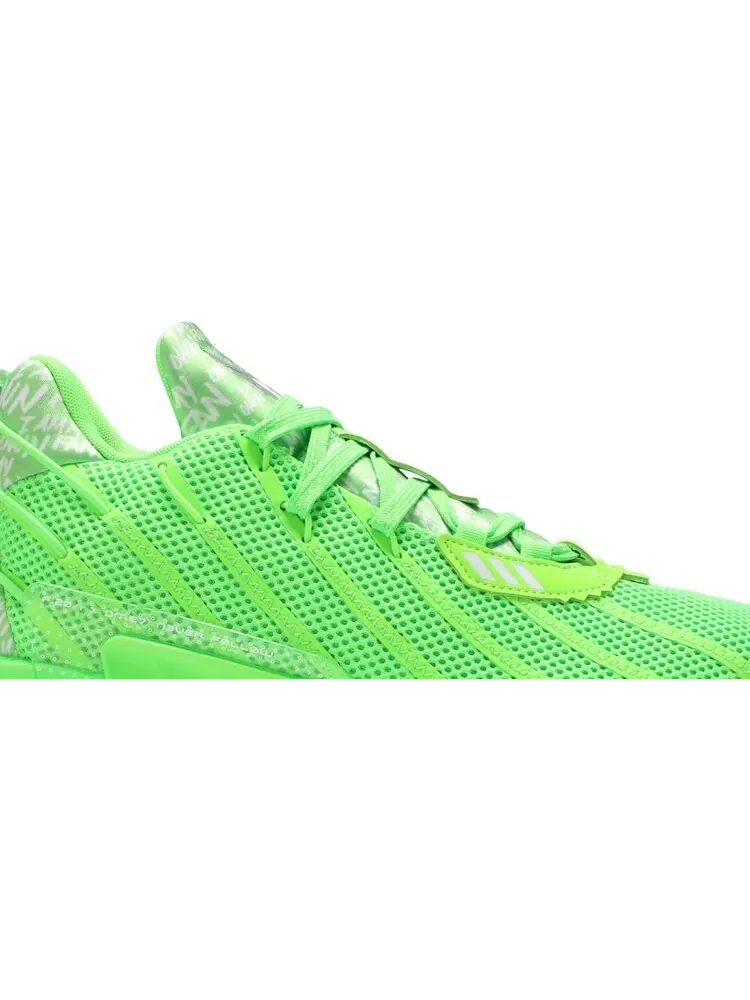 Кроссовки Adidas Dame 7 GCA 'I Am My Own Fan - Solar Green' — изображение 2 из 8, зеленый