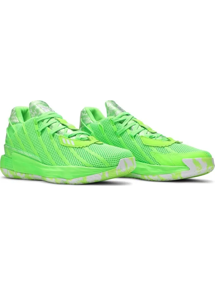 Кроссовки Adidas Dame 7 GCA 'I Am My Own Fan - Solar Green' — изображение 8 из 8, зеленый