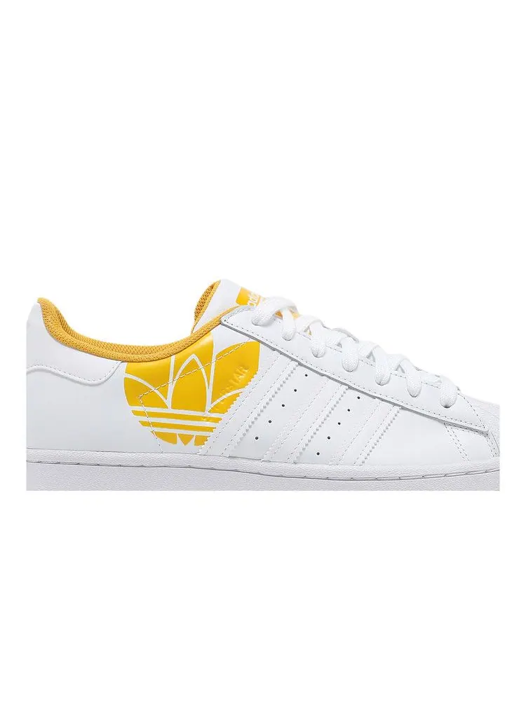 Кроссовки adidas Superstar 'Active Gold Trefoil' — изображение 3 из 9, белый/белый/золотистый