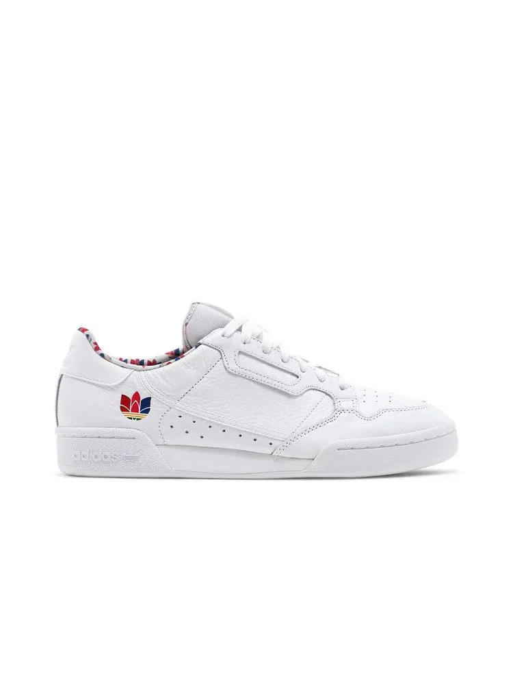 Кроссовки adidas Continental 80 'Colorful Trefoil' — изображение 2 из 9, белый/белый
