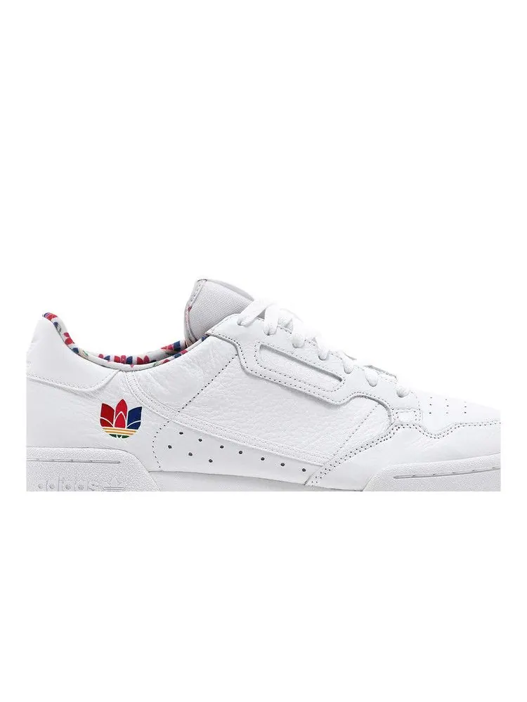 Кроссовки adidas Continental 80 'Colorful Trefoil' — изображение 3 из 9, белый/белый