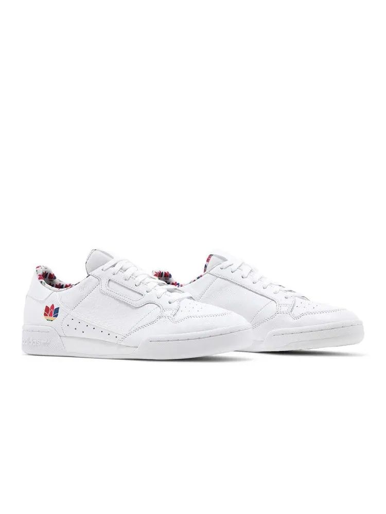 Кроссовки adidas Continental 80 'Colorful Trefoil' — изображение 9 из 9, белый/белый