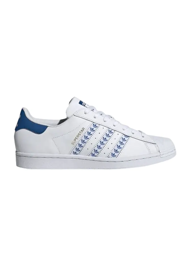 Кроссовки adidas Superstar 'White Lush Blue' — изображение 1 из 1, белый/синий/синий