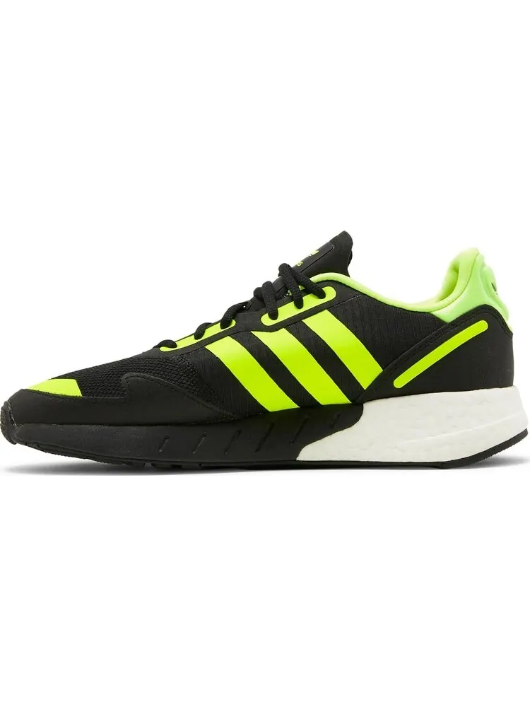Кроссовки Adidas ZX 1K Boost 'Bold Logo Graphic - Black Solar Yellow' — изображение 3 из 8, черный