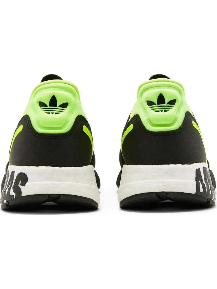 Кроссовки Adidas ZX 1K Boost 'Bold Logo Graphic - Black Solar Yellow' — изображение 6 из 8, черный