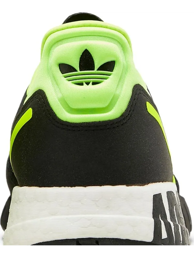 Кроссовки Adidas ZX 1K Boost 'Bold Logo Graphic - Black Solar Yellow' — изображение 7 из 8, черный