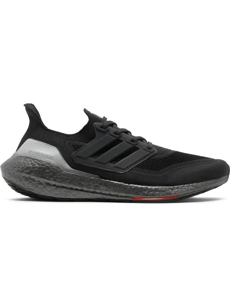 Кроссовки Adidas UltraBoost 21 'Carbon Solar Red' — изображение 1 из 8, серый