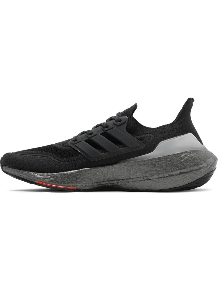 Кроссовки Adidas UltraBoost 21 'Carbon Solar Red' — изображение 3 из 8, серый