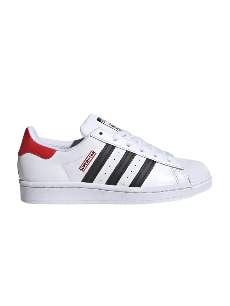 Кроссовки Adidas Run DMC x Superstar Big Kids — изображение 1 из 1, белый