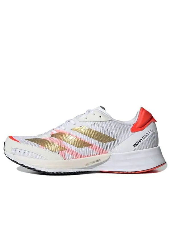 Кроссовки женские Adidas Adizero Adios 6 Tokyo — изображение 1 из 6, белый/золотой/розовый
