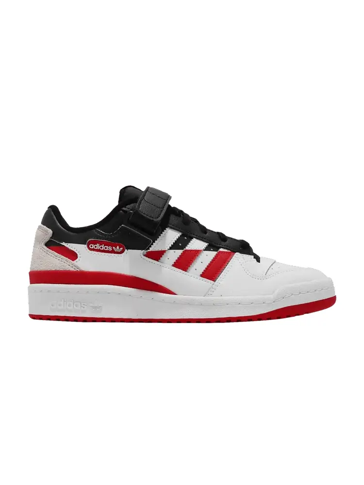 Кроссовки adidas Forum Low Premium 'Split - Black Vivid Red' — изображение 1 из 1, черный/белый/красный