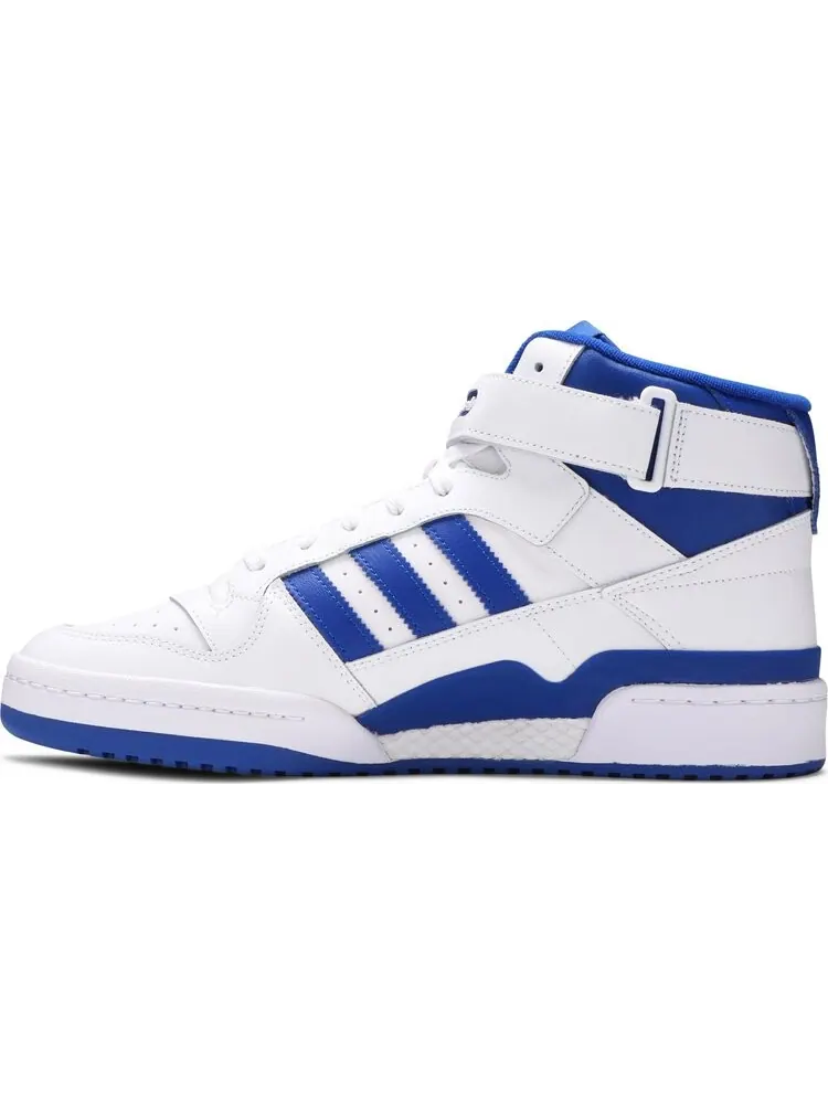 Кроссовки Adidas Forum Mid высокие — изображение 3 из 8, белый/синий