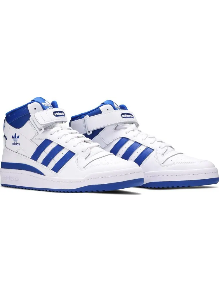 Кроссовки Adidas Forum Mid высокие — изображение 8 из 8, белый/синий