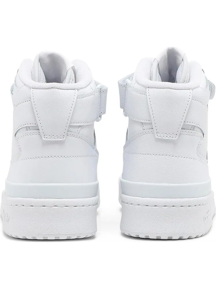 Кроссовки Adidas Forum Mid высокие однотонные — изображение 6 из 8, белый