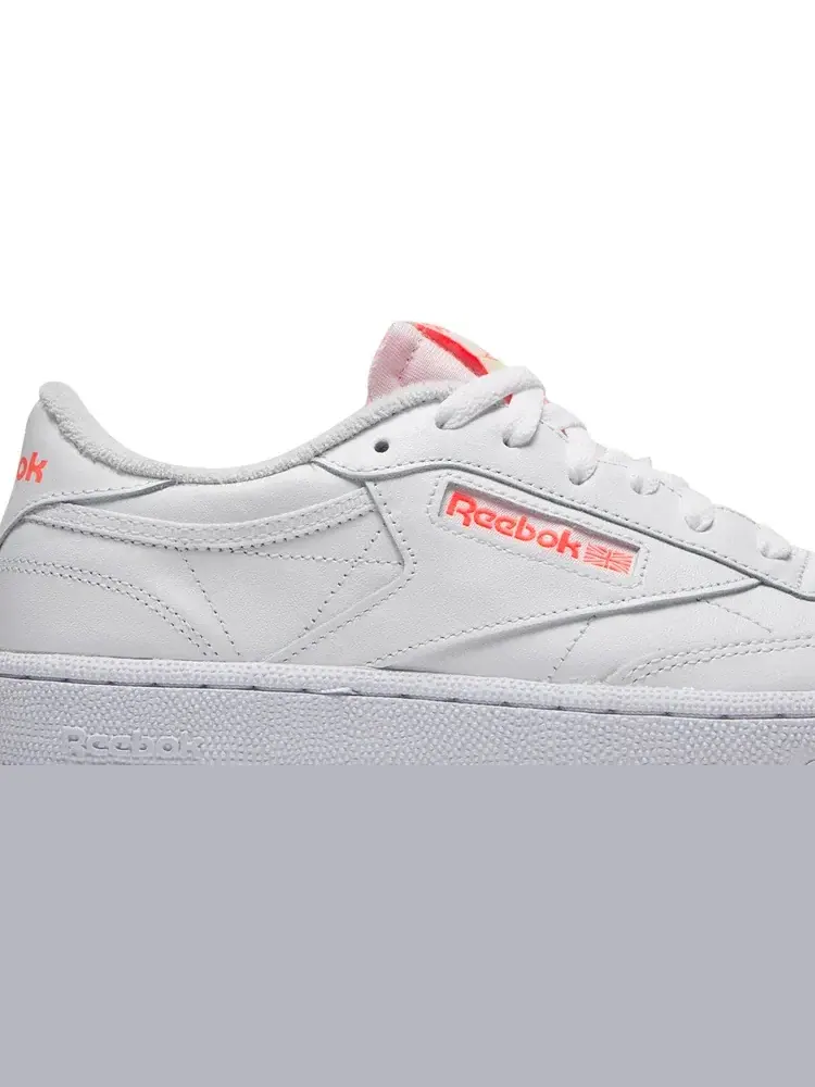 Кроссовки wmns club c 85 'white orange flare' Reebok — изображение 2 из 8, белый