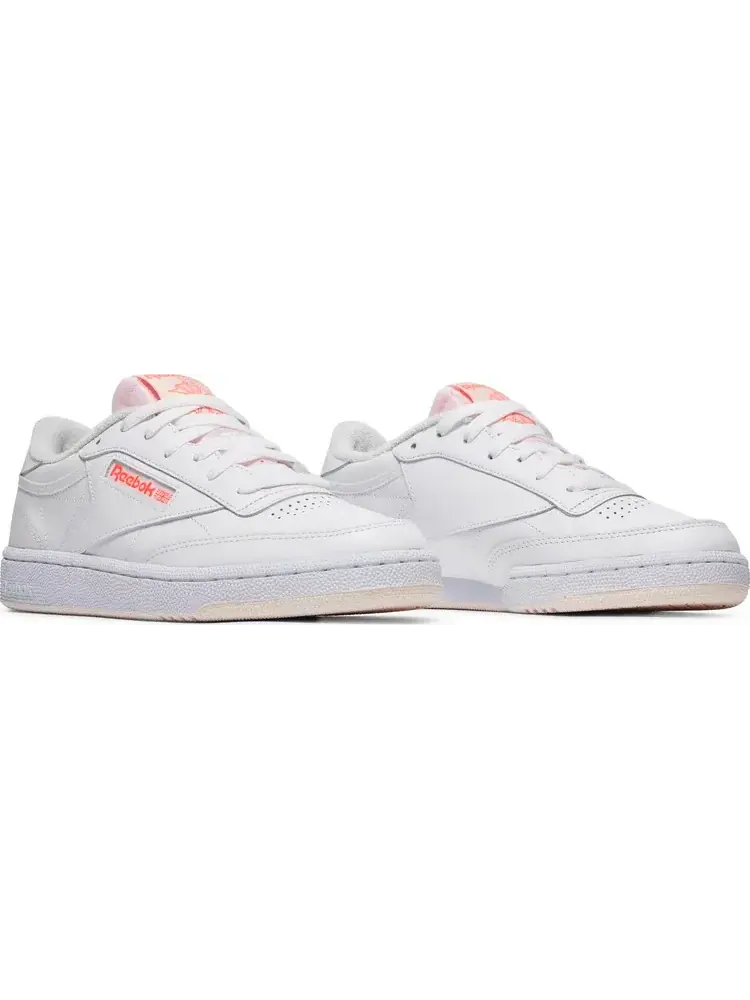 Кроссовки wmns club c 85 'white orange flare' Reebok — изображение 8 из 8, белый