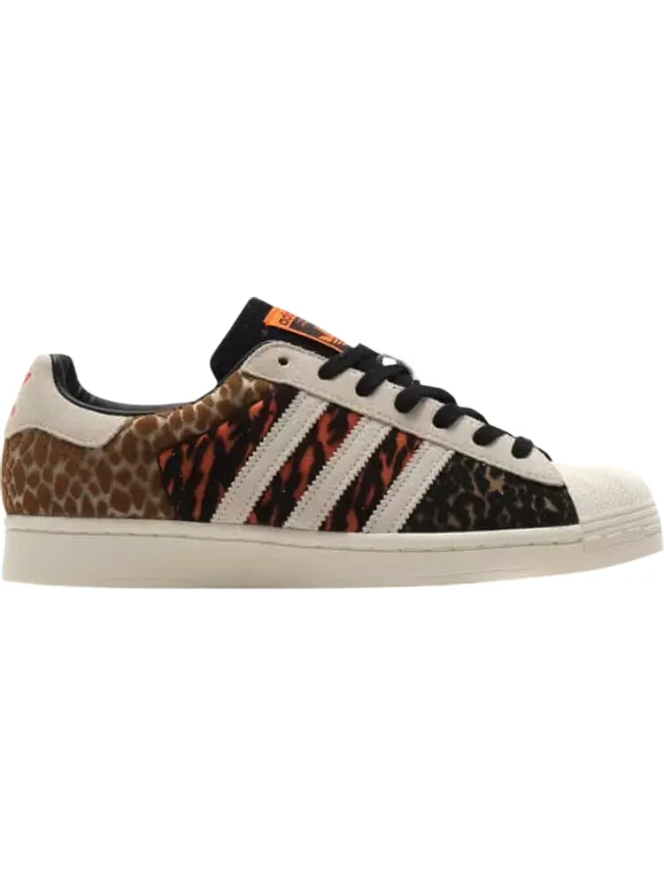 Кроссовки Adidas atmos x Superstar 'Crazy Animal' — изображение 1 из 1, бежевый